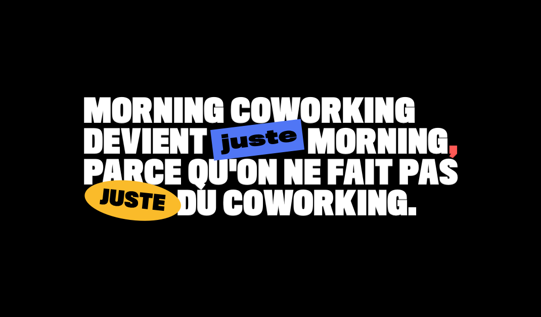Morning Coworking devient Morning !